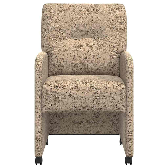 Scaune de dining cu roți 2 pcs Gri deschis 57 x 67 x 95 cm - WALTI WALTI