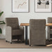 Scaune de dining cu roți 2 pcs Gri închis 57 x 67 x 95 cm - WALTI WALTI