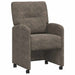 Scaune de dining cu roți 2 pcs Gri închis 57 x 67 x 95 cm - WALTI WALTI
