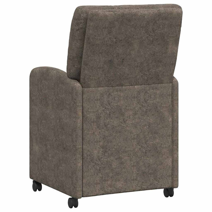 Scaune de dining cu roți 2 pcs Gri închis 57 x 67 x 95 cm - WALTI WALTI