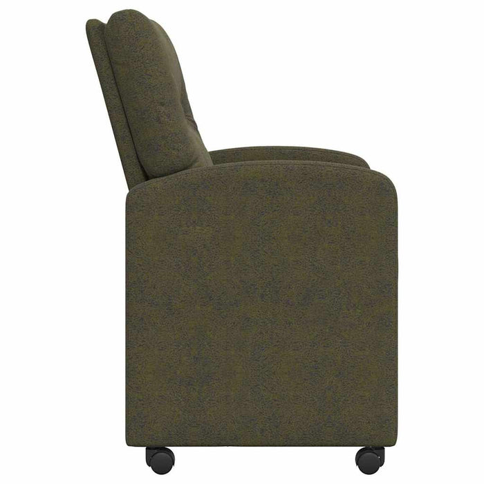 Scaune de dining cu roți 2 pcs Verde militar 57 x 67 x 95 cm - WALTI WALTI