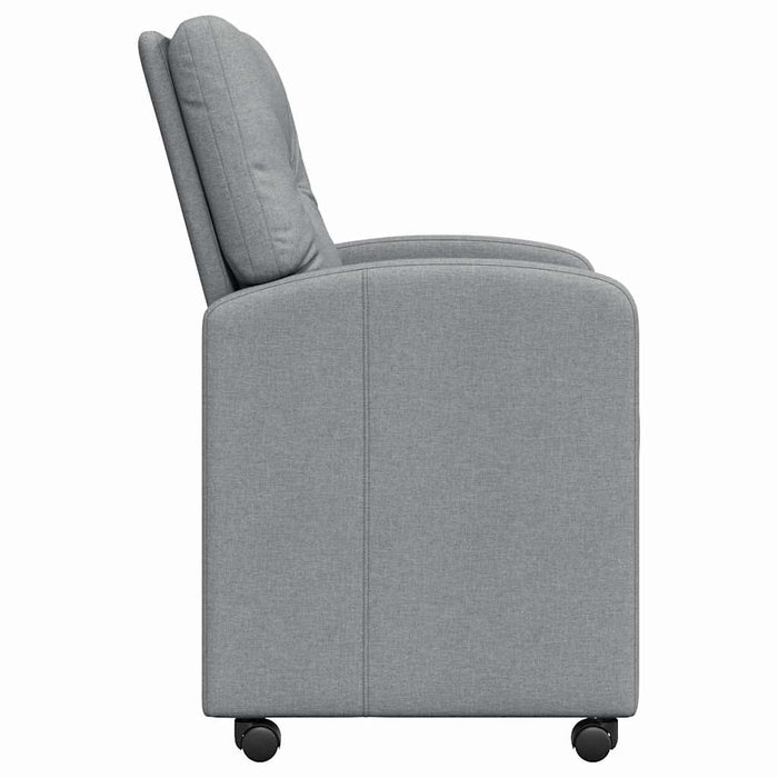 Scaune de dining cu roți 2 pcs Gri deschis 57 x 67 x 95 cm - WALTI WALTI