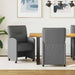 Scaune de dining cu roți 2 pcs Gri închis 57 x 67 x 95 cm - WALTI WALTI