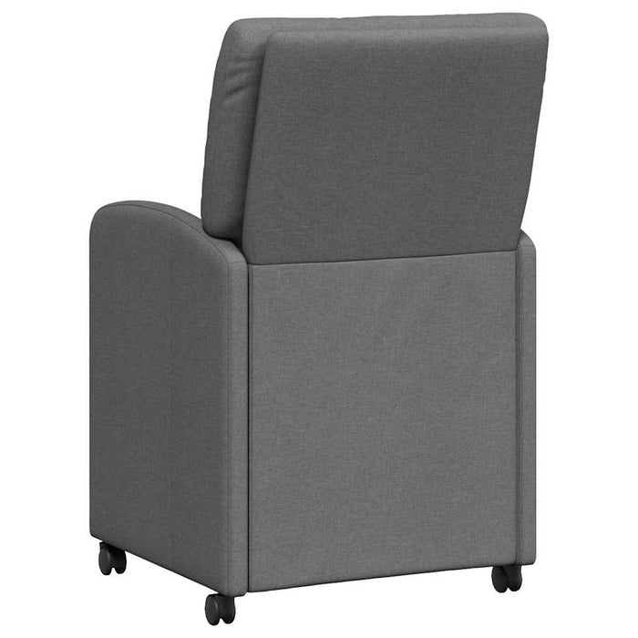 Scaune de dining cu roți 2 pcs Gri închis 57 x 67 x 95 cm - WALTI WALTI