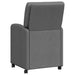 Scaune de dining cu roți 2 pcs Gri închis 57 x 67 x 95 cm - WALTI WALTI