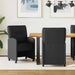 Scaune de dining cu roți 2 pcs Negru 57 x 67 x 95 cm țesătură - WALTI WALTI