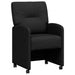 Scaune de dining cu roți 2 pcs Negru 57 x 67 x 95 cm țesătură - WALTI WALTI