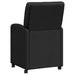 Scaune de dining cu roți 2 pcs Negru 57 x 67 x 95 cm țesătură - WALTI WALTI