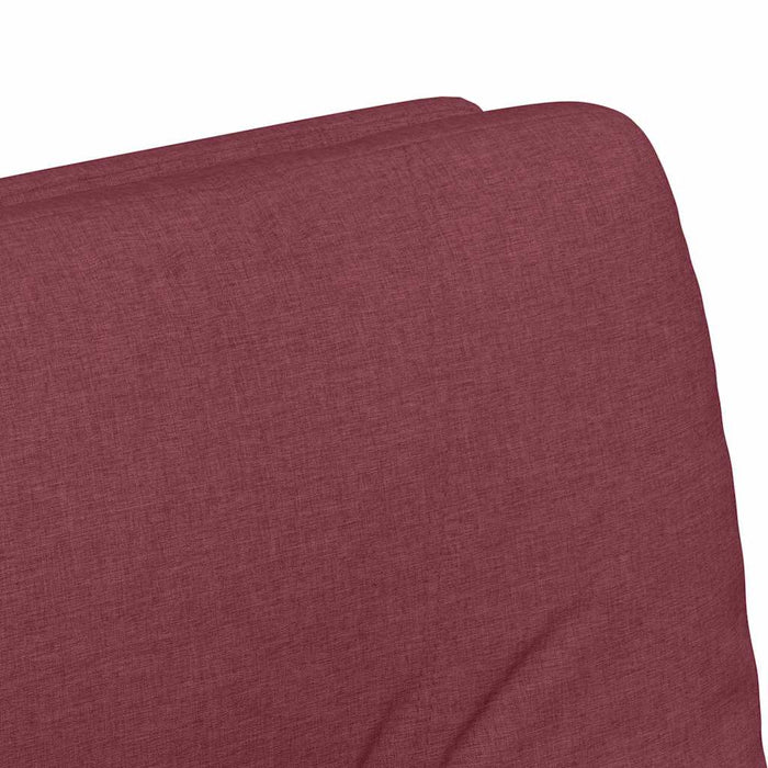 Scaune de dining cu roți 2 pcs bordo 57 x 67 x 95 cm țesătură - WALTI WALTI