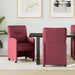 Scaune de dining cu roți 2 pcs bordo 57 x 67 x 95 cm țesătură - WALTI WALTI