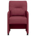 Scaune de dining cu roți 2 pcs bordo 57 x 67 x 95 cm țesătură - WALTI WALTI