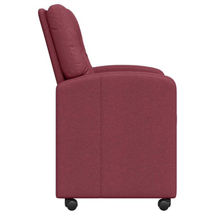 Scaune de dining cu roți 2 pcs bordo 57 x 67 x 95 cm țesătură - WALTI WALTI