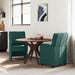 Scaune de dining cu roți 2 pcs Verde închis 57 x 67 x 95 cm - WALTI WALTI