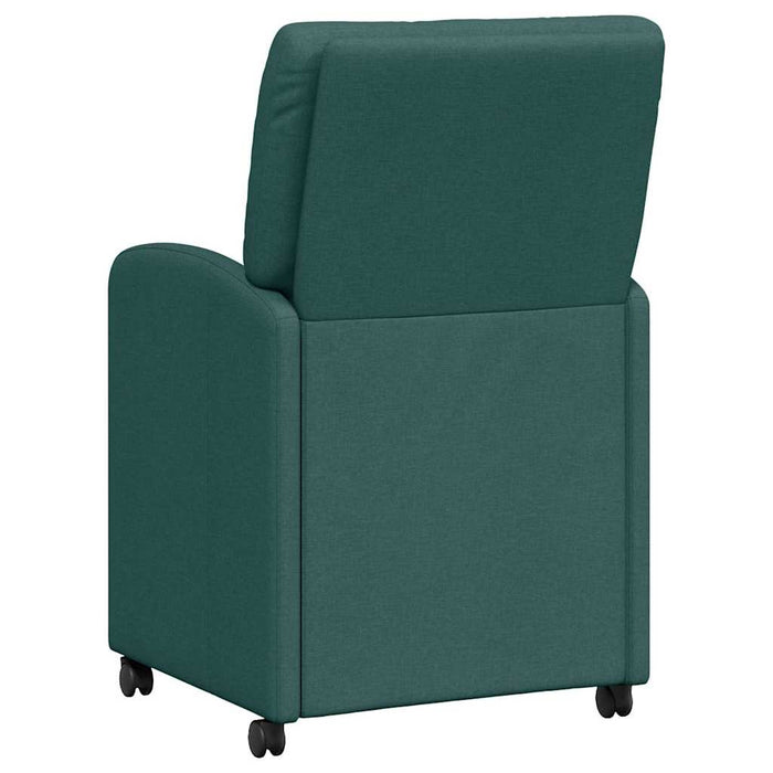 Scaune de dining cu roți 2 pcs Verde închis 57 x 67 x 95 cm - WALTI WALTI