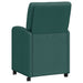 Scaune de dining cu roți 2 pcs Verde închis 57 x 67 x 95 cm - WALTI WALTI