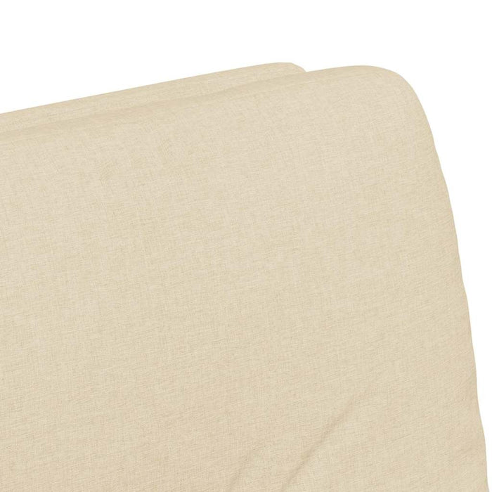 Scaune de dining cu roți 2 pcs Crem 57 x 67 x 95 cm țesătură - WALTI WALTI