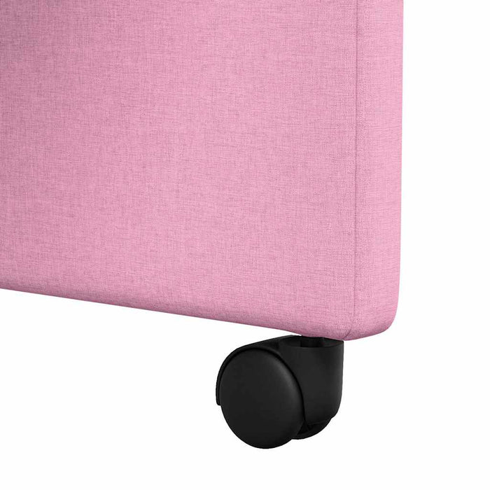Scaune de dining cu roți 2 pcs Roz 57 x 67 x 95 cm țesătură - WALTI WALTI