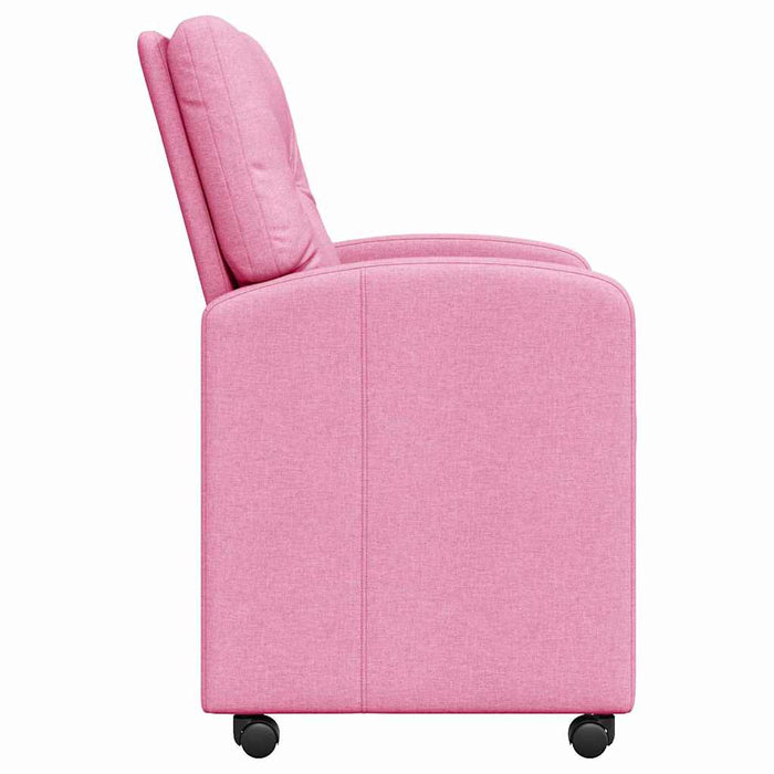 Scaune de dining cu roți 2 pcs Roz 57 x 67 x 95 cm țesătură - WALTI WALTI