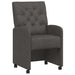 Scaune de dining cu roți cu roți 2 pcs Negru 58 x 67 x 97 cm - WALTI WALTI