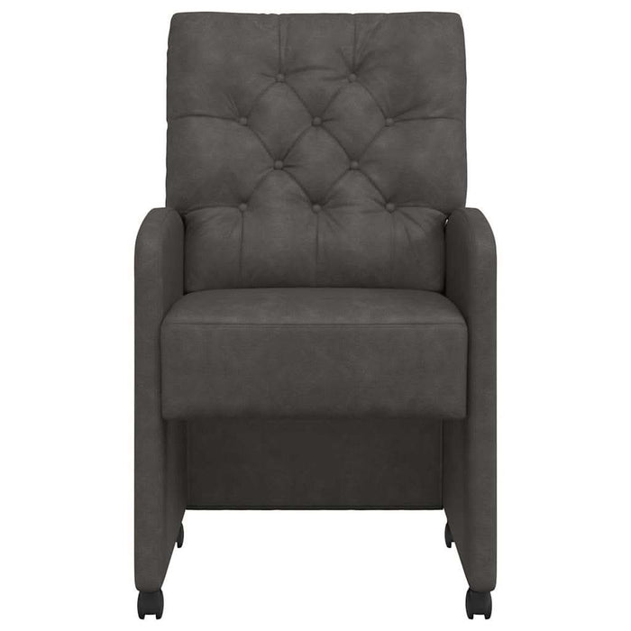 Scaune de dining cu roți cu roți 2 pcs Negru 58 x 67 x 97 cm - WALTI WALTI
