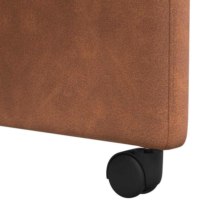 Scaune de dining cu roți cu roți 2 pcs Maro 58 x 67 x 97 cm - WALTI WALTI
