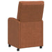 Scaune de dining cu roți cu roți 2 pcs Maro 58 x 67 x 97 cm - WALTI WALTI