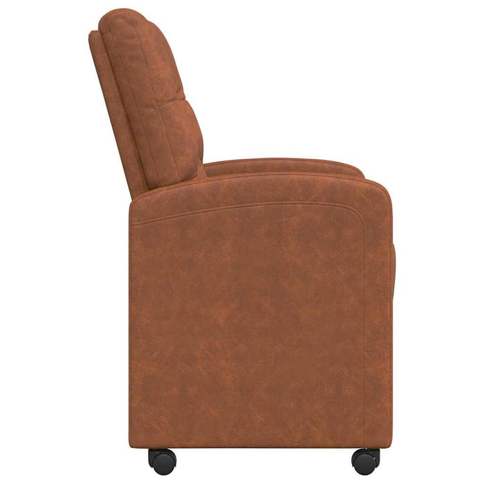 Scaune de dining cu roți cu roți 2 pcs Maro 58 x 67 x 97 cm - WALTI WALTI