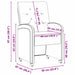 Scaune de dining cu roți cu roți 2 pcs Maro 58 x 67 x 97 cm - WALTI WALTI