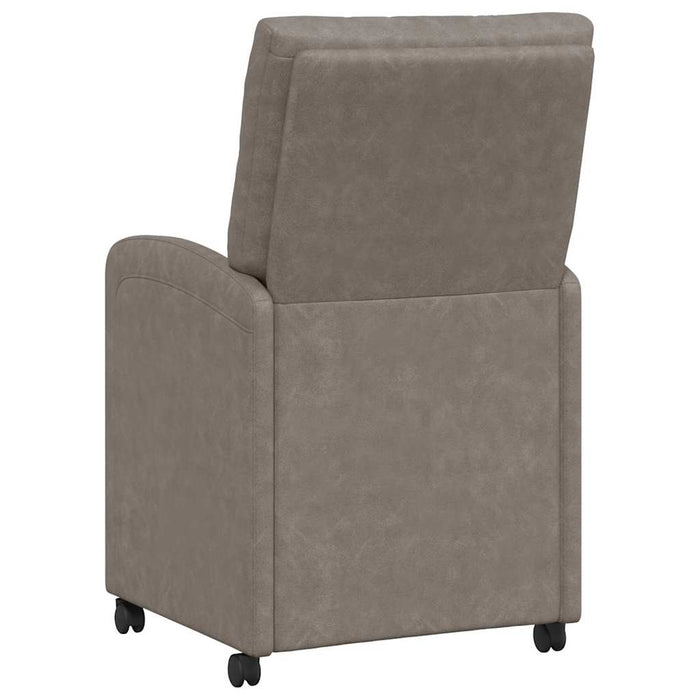 Scaune de dining cu roți cu roți 2 pcs Gri 58 x 67 x 97 cm - WALTI WALTI