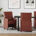 Scaune de dining cu roți 2 pcs Maro lucios 58 x 67 x 97 cm - WALTI WALTI