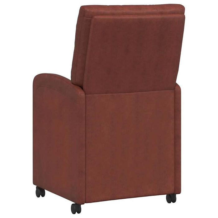 Scaune de dining cu roți 2 pcs Maro lucios 58 x 67 x 97 cm - WALTI WALTI