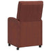 Scaune de dining cu roți 2 pcs Maro lucios 58 x 67 x 97 cm - WALTI WALTI