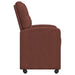 Scaune de dining cu roți 2 pcs Maro lucios 58 x 67 x 97 cm - WALTI WALTI