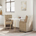 Scaune de dining cu roți 2 pcs Gri deschis 58 x 67 x 97 cm - WALTI WALTI