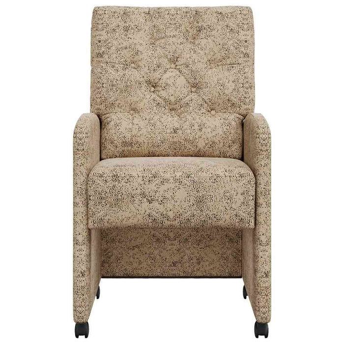 Scaune de dining cu roți 2 pcs Gri deschis 58 x 67 x 97 cm - WALTI WALTI