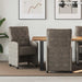 Scaune de dining cu roți 2 pcs Gri închis 58 x 67 x 97 cm - WALTI WALTI