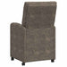 Scaune de dining cu roți 2 pcs Gri închis 58 x 67 x 97 cm - WALTI WALTI
