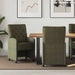 Scaune de dining cu roți 2 pcs Verde militar 58 x 67 x 97 cm - WALTI WALTI