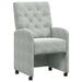 Scaune de dining cu roți 2 pcs Gri deschis 58 x 67 x 97 cm - WALTI WALTI