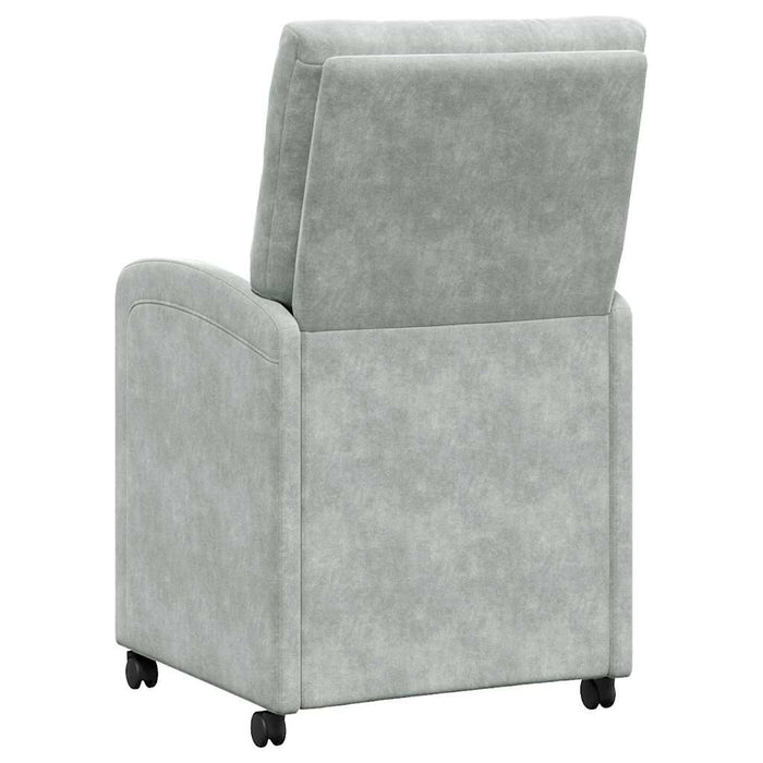 Scaune de dining cu roți 2 pcs Gri deschis 58 x 67 x 97 cm - WALTI WALTI