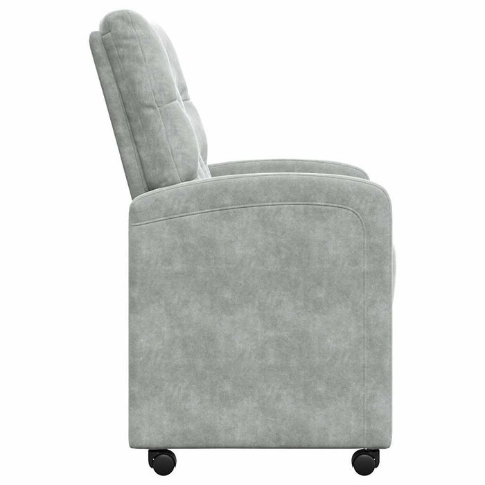 Scaune de dining cu roți 2 pcs Gri deschis 58 x 67 x 97 cm - WALTI WALTI