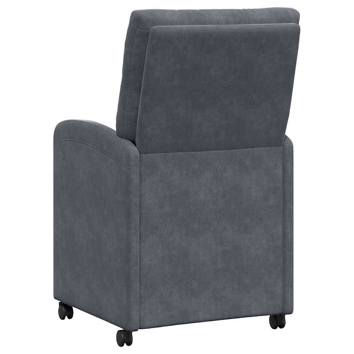 Scaune de dining cu roți 2 pcs Gri închis 58 x 67 x 97 cm - WALTI WALTI