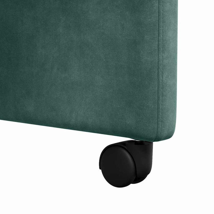 Scaune de dining cu roți 2 pcs Verde închis 58 x 67 x 97 cm - WALTI WALTI