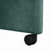 Scaune de dining cu roți 2 pcs Verde închis 58 x 67 x 97 cm - WALTI WALTI