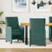 Scaune de dining cu roți 2 pcs Verde închis 58 x 67 x 97 cm - WALTI WALTI