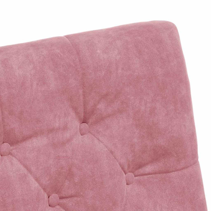 Scaune de dining cu roți 2 pcs Roz 58 x 67 x 97 cm Catifea - WALTI WALTI