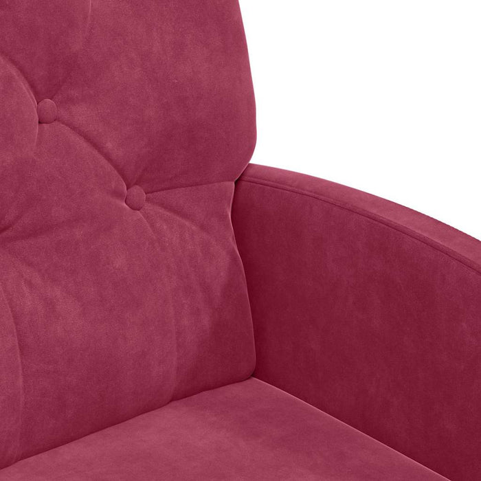 Scaune de dining cu roți 2 pcs bordo 58 x 67 x 97 cm Catifea - WALTI WALTI