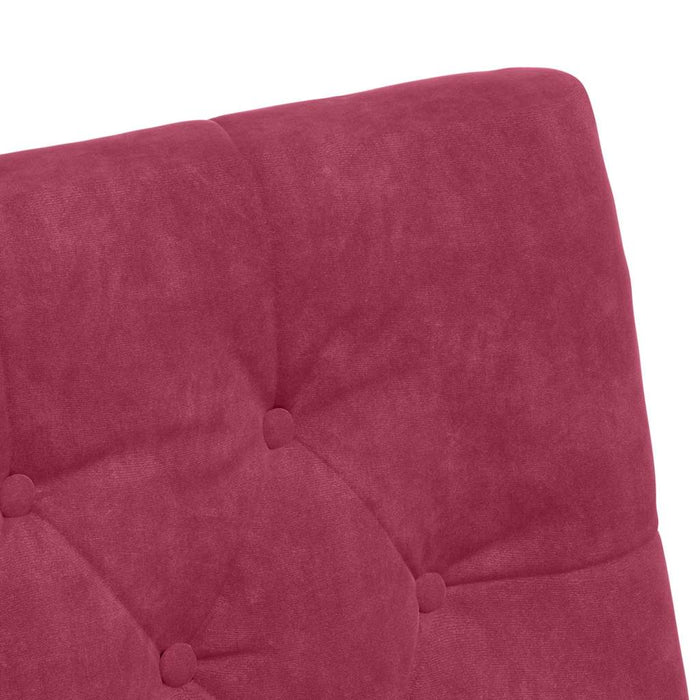 Scaune de dining cu roți 2 pcs bordo 58 x 67 x 97 cm Catifea - WALTI WALTI