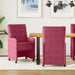 Scaune de dining cu roți 2 pcs bordo 58 x 67 x 97 cm Catifea - WALTI WALTI