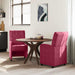 Scaune de dining cu roți 2 pcs bordo 58 x 67 x 97 cm Catifea - WALTI WALTI